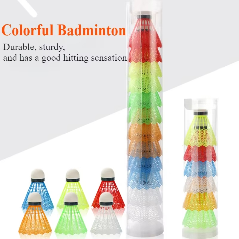 Badminton Bwf - 12 шт. разноцветных пластиковых воланов для